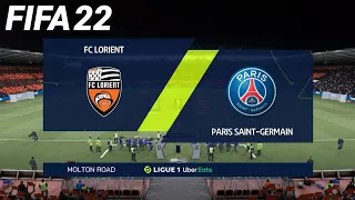 FIFA 22 - FC Lorient vs Paris Saint Germain - Ligue 1 | PS4