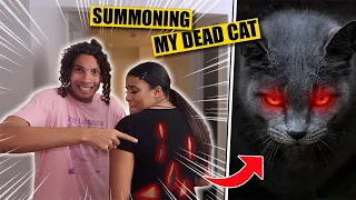 *GONE WRONG* DO NOT TRY TO SUMMON YOUR DEAD CAT AT 3 AM!! (HE SCRATCHED SHYRA!!)