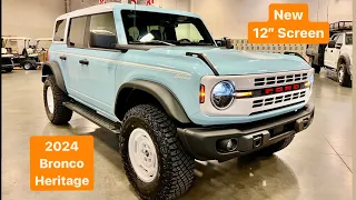 2024 Ford Bronco Heritage (New 12” Touch Screen for 2024) ✅ Robins Egg Blue