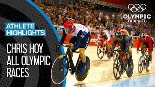 Chris Hoy's 🇬🇧 Seven Olympic medal races | Athlete Highlights