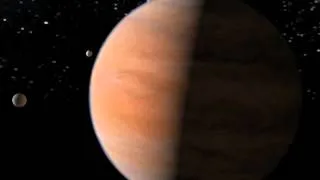 Depiction of Hot Jupiter World