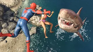 GTA 5 Spider-Man Funny Ragdolls 48