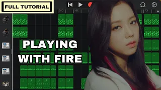 [FULL TUTORIAL] BLACKPINK - 'PLAYING WITH FIRE' (GarageBand)