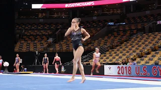 Morgan Hurd - Floor - 2018 US Championships Podium Training