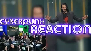 CYBERPUNK 2077 (CROWD REACTION) Keanu Reeves | E3 2019 | XBOX