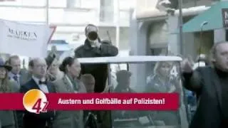 Status-Demo in den Nachrichten (Privatfernsehen)