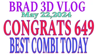 CONGRATS 649 / SWERTRES HEARING TODAY ( May 22,2024 ) #brad3dvlog