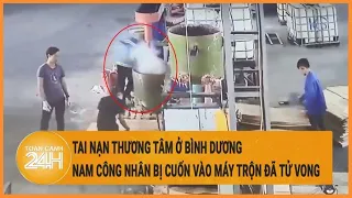 Tai nạn thương tâm ở Bình Dương: Nam công nhân bị cuốn vào máy trộn đã tử vong