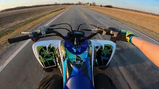 2 Raptors rip it up. Raptor 700 & 660 TOP SPEED RUN