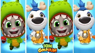 Talking Tom Gold Run - New Update Dino Tom Vs Stone Age Hank Android IOS Gameplay