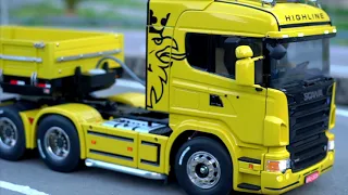 BRUTUS - SCANIA AMARELA DE CONTROLE REMOTO 1/14