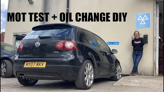 Mk5 VW Golf GTI 2.0 TFSI £33 DIY OIL CHANGE + MOT TEST RESULT #mk5gti #GTI
