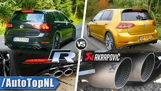 VW GOLF R 2019 Sound AKRAPOVIC vs STOCK Exhaust by AutoTopNL