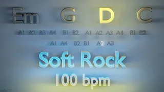 Backing Track in E Minor - Em G D C - Soft Rock - 100 bpm