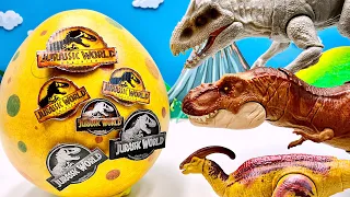 Dinosaurs VS Giant Dino Eggs | Tyrannosaurus  Rex, Triceratops, Pteranodon, Indominus Egg Broken