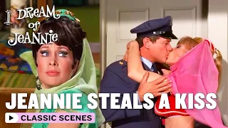 Jeannie II Steals A Kiss From Tony | I Dream Of Jeannie