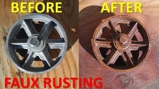 Faux Rust Finish | Rusted Colored Spray Paint Look Onto Your Projects (DIY) Fake Rusted Paint Job