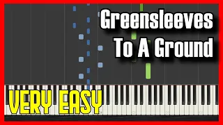 🎹 How to Play Greensleeves To A Ground ✔️ | 【2022】Easy Slow Piano Tutorial (Synthesia)