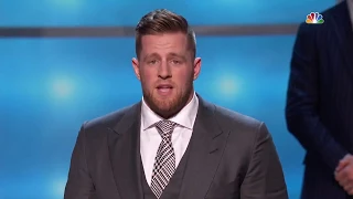 J. J. Watt gives emotional speech after winning 2017 Walter Payton Man of the Year award