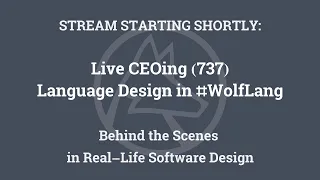 Live CEOing Ep 737: Language Design Review of Diff