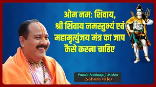 ओम नमः शिवाय, श्री शिवाय नमस्तुभ्यं एवं महामृत्युंजय मंत्र का जाप कैसे करना चाहिए #Pandit_Pradeep_Ji