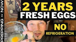 How To Store Eggs Long Term NO REFRIGERATION | Food Shortage | Prepping