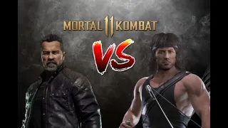 MORTAL KOMBAT 11: "Rambo" vs "Terminator T-800" Full fight gameplay (MK11)