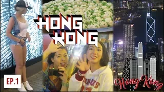 FIRST TIME IN HONG KONG... VLOG!! 🇭🇰 INSANE Peak City View + Fire Dumplings Food + Girls + Nightlife