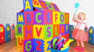 El abecedario en inglés | Canción Infantil Alfabeto | Canciones Infantiles con Katya y Dima