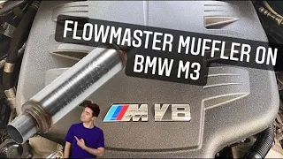 FlowMaster FlowFX Muffler Exhaust Sound E90 BMW M3 BPM Burble Tune