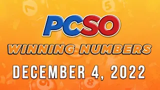 P333M Jackpot Ultra Lotto 6/58, 2D, 3D and Superlotto 6/49 | December 4, 2022
