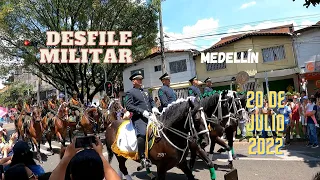 Desfile Militar Policial Fuerzas Armadas 20 de Julio 2022 Medellín 🇨🇴 Sin Destino