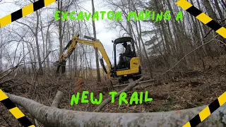 Yanmar Vio 35 making trails