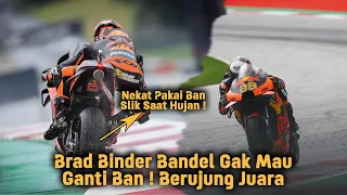 Brad Binder Rider Bandel Gak Mau Ganti Ban Basah Saat Hujan Malah Jadi Juara MotoGP Austria 2021