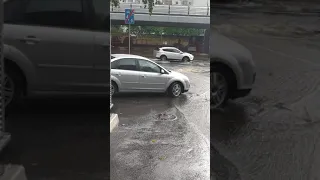 Гроза, ливень Москва 17.07.2021