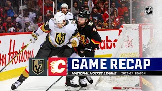 Golden Knights @ Flames 3/14 | NHL Highlights 2024