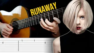 RUNAWAY Guitar Tabs Tutorial (Aurora Guitar Cover)