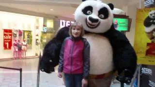 Katie with Po - Kung Fu Panda