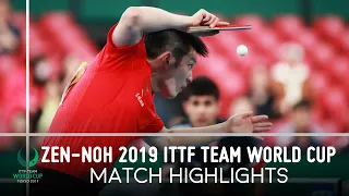 Fan Zhendong vs Kanak Jha | ZEN-NOH 2019 Team World Cup Highlights (1/4)