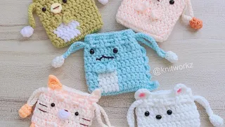 Sumikko airpod pouch/ crochet pouch