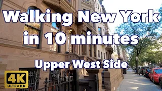 【4K】Walking New York #81 | Upper West Side | From Central Park West & 72 St to Amsterdam Ave & 75 St