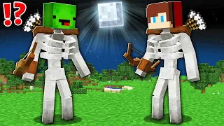 How Mikey and JJ Became a MUTANT SKELETON ? - Minecraft (Maizen)