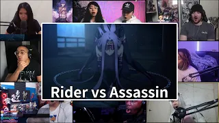 Rider vs Assassin REACTION MASHUP | リアクションマッシュアップ Fate/Stay Night: Heaven's Feel I