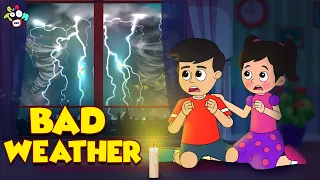 Gattu Chinki and Bad Weather | వర్షాకాలం | Telugu Stories | Moral Stories | Kids Animation Story