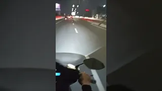 BiLED AES Turbo Gen 2 di Beat Deluxe apa terang pas jalanan basah dan vs lampu jalan seberapa terang