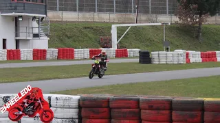 Aprilia supermoto on Kart Spa short session Gopro