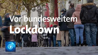 Corona-Pandemie: Vor dem dem bundesweiten Lockdown