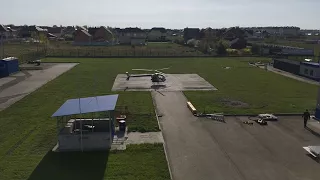 Scout Helicopter on Helipad