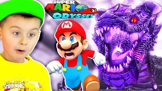 СУПЕР МАРИО ОДИССЕЙ и БОСС ДРАКОН Боузера | Super Mario Odyssey BOSS Ruined Dragon | ИГРАЗАВР