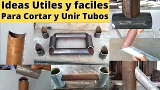 Ideas Faciles y Practicas Para Hacer Cortes y Uniones en Tubos Redondos